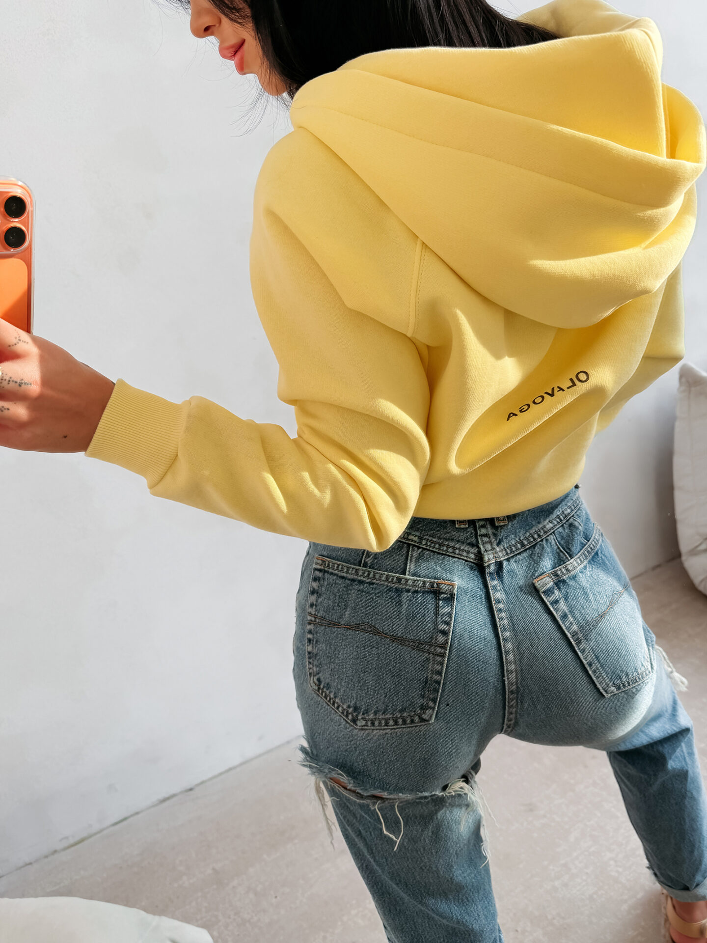 Bluza damska OLAVOGA IRIS żółta - obrazek 8