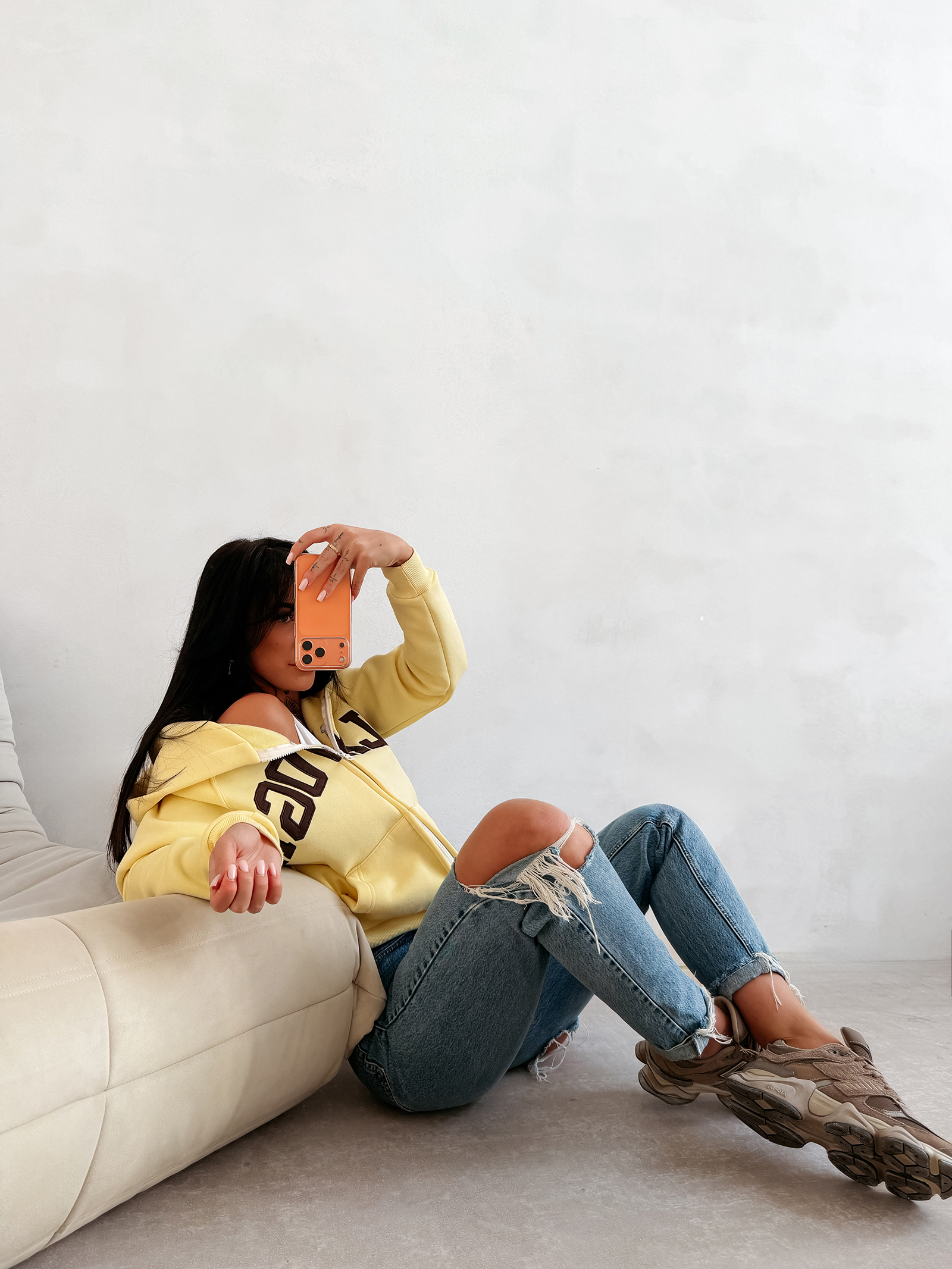 Bluza damska OLAVOGA IRIS żółta - obrazek 3