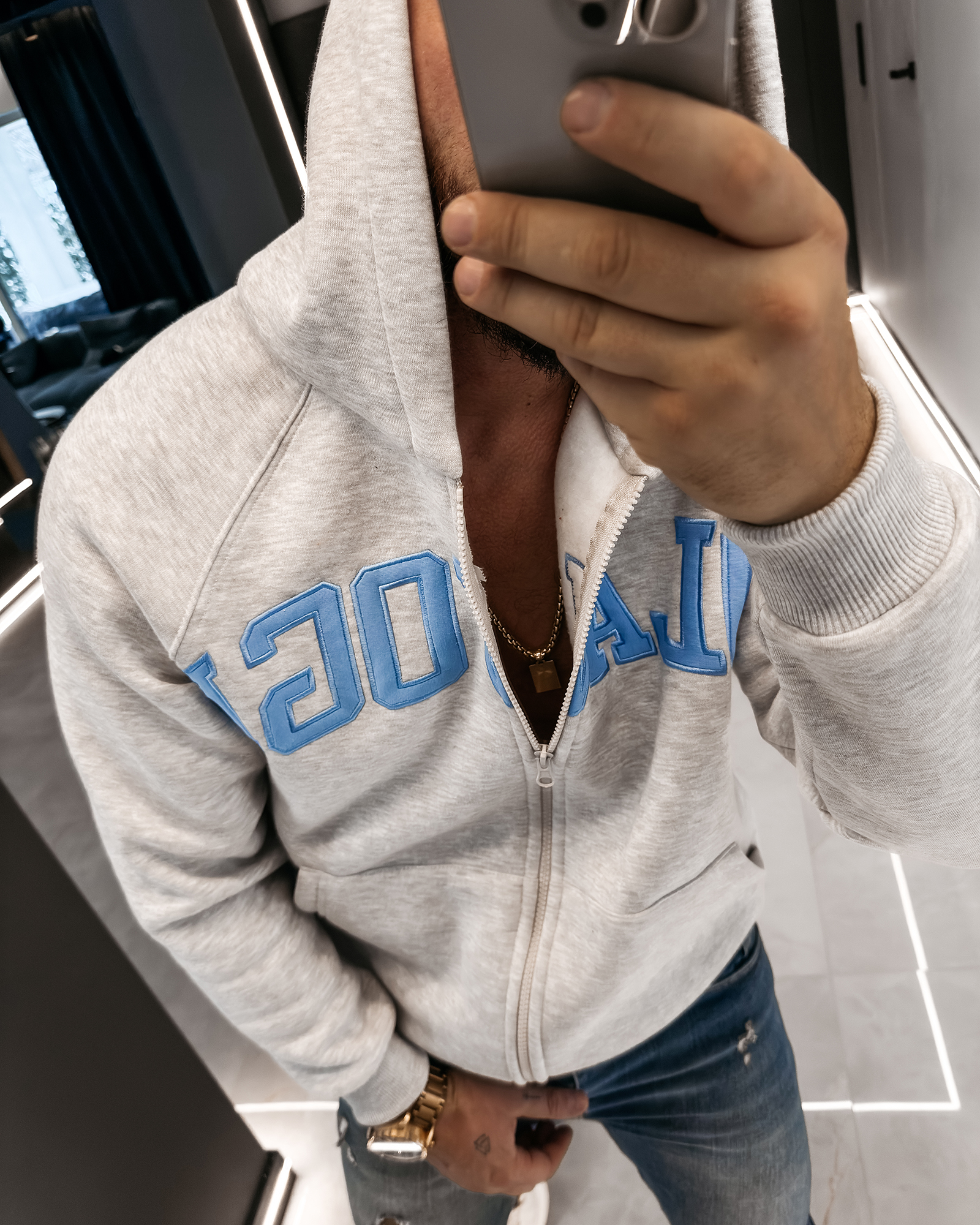 Bluza męska OLAVOGA IRIS szara