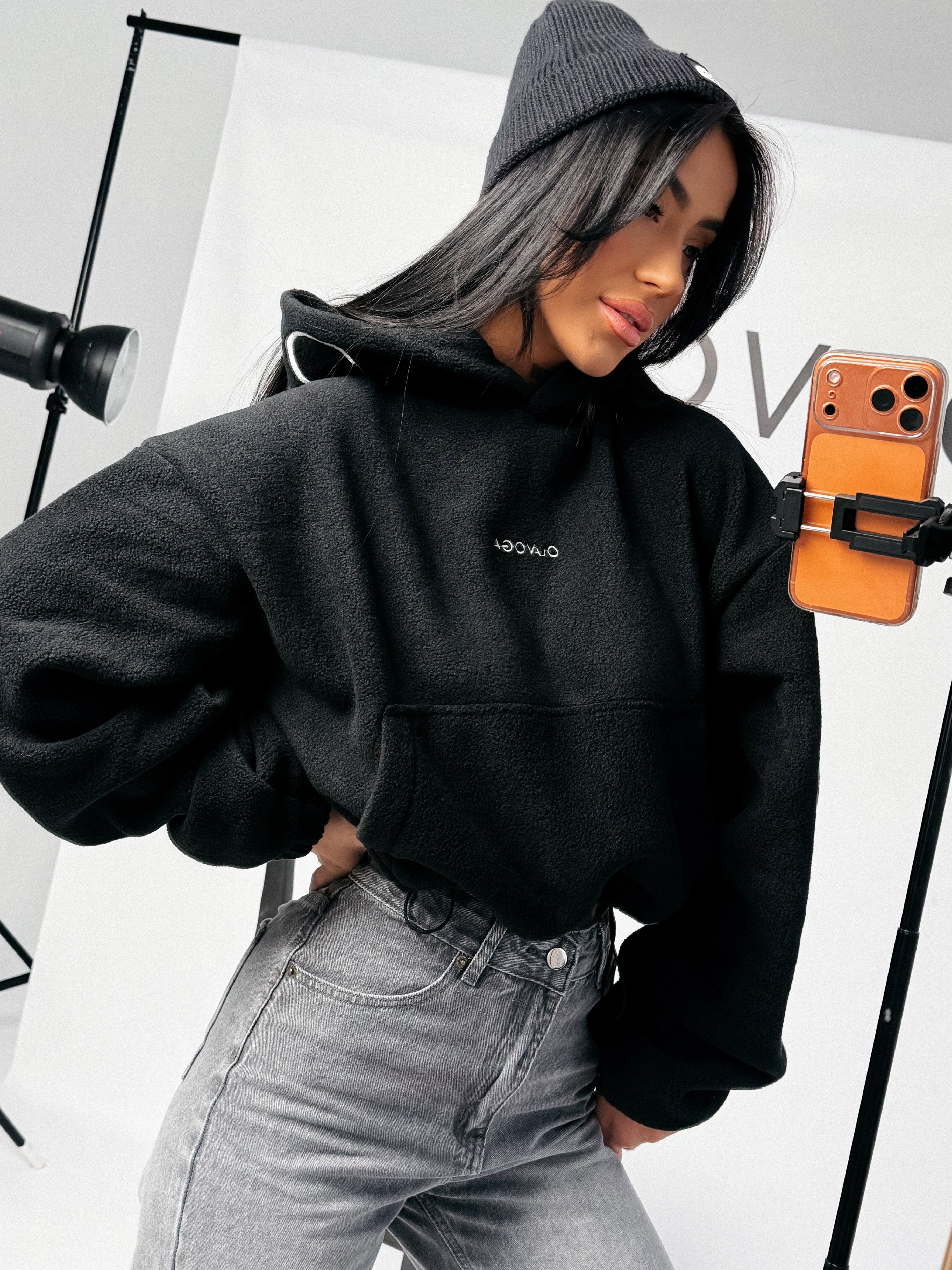 Bluza damska OLAVOGA MERIDIAN czarna - obrazek 4