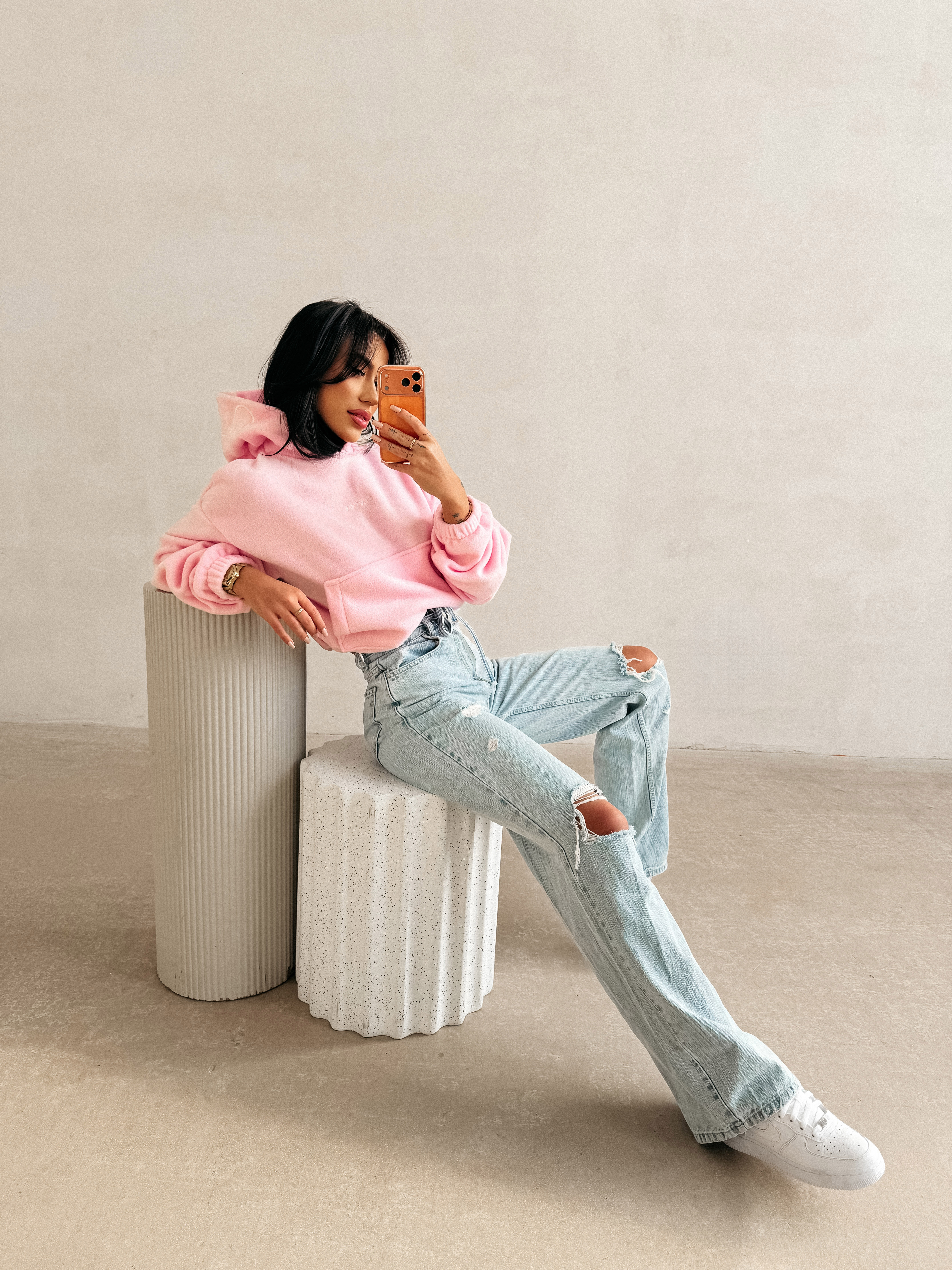 Bluza damska OLAVOGA MERIDIAN różowa - obrazek 2