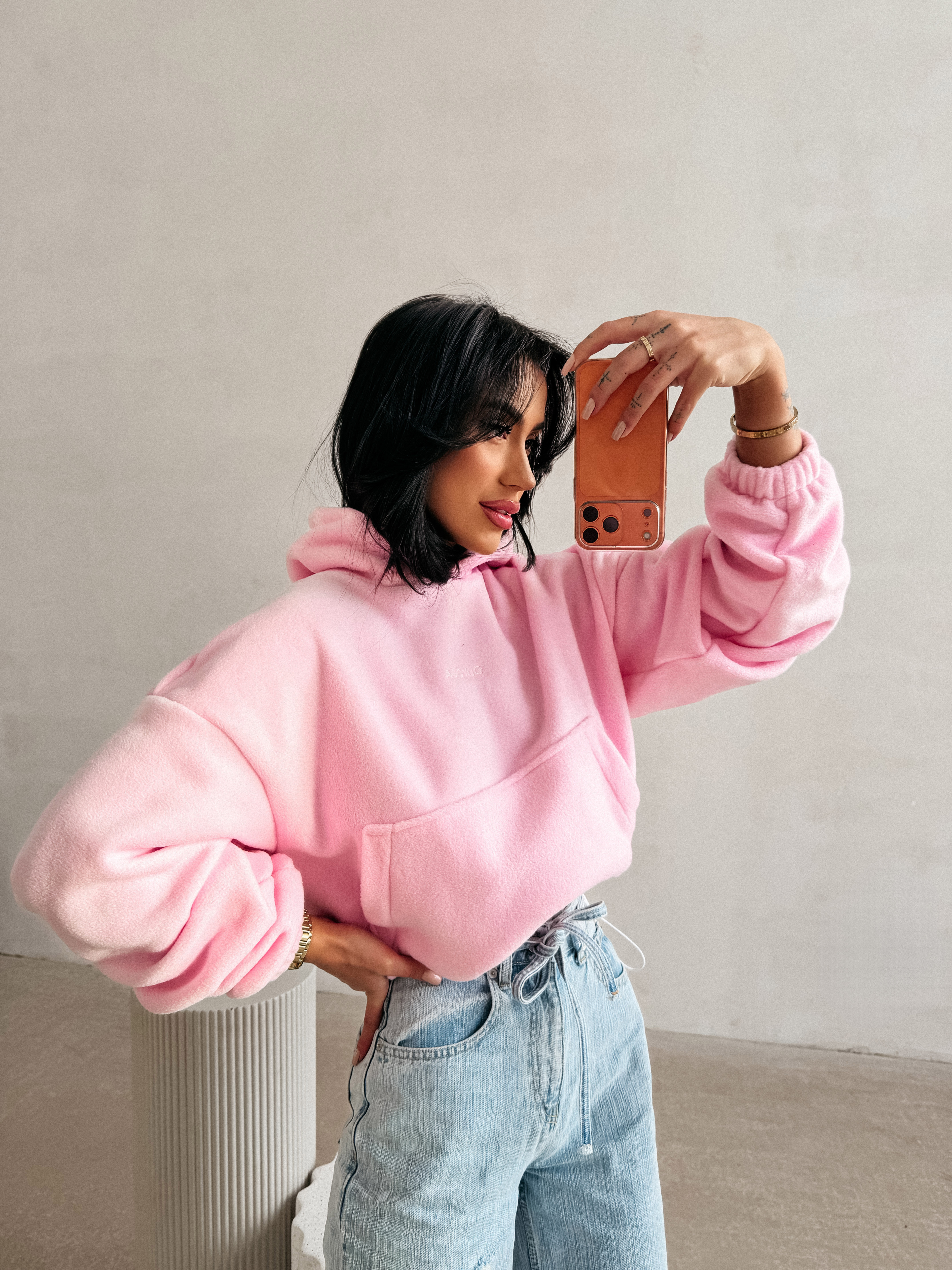 Bluza damska OLAVOGA MERIDIAN różowa - obrazek 3