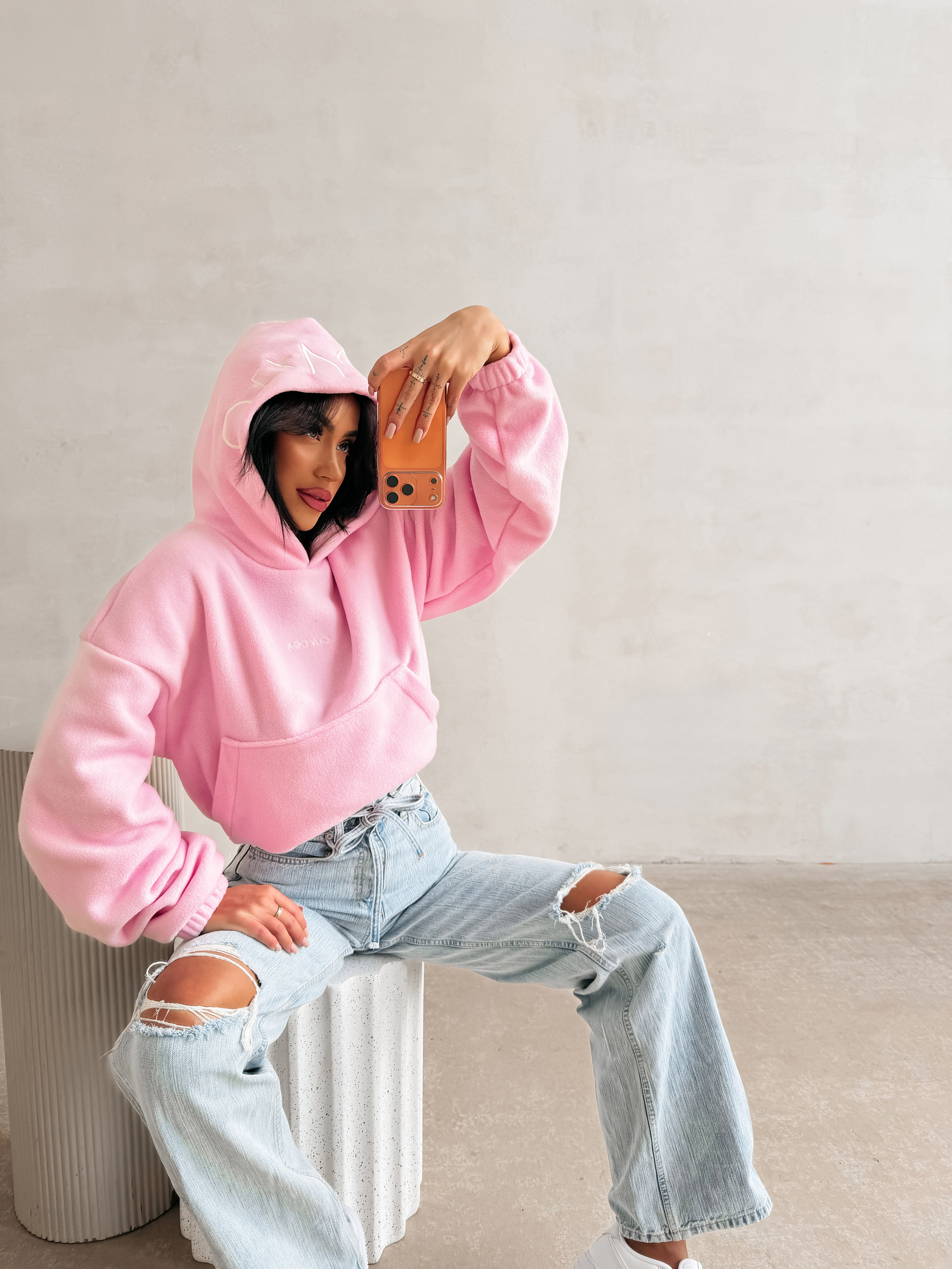 Bluza damska OLAVOGA MERIDIAN różowa