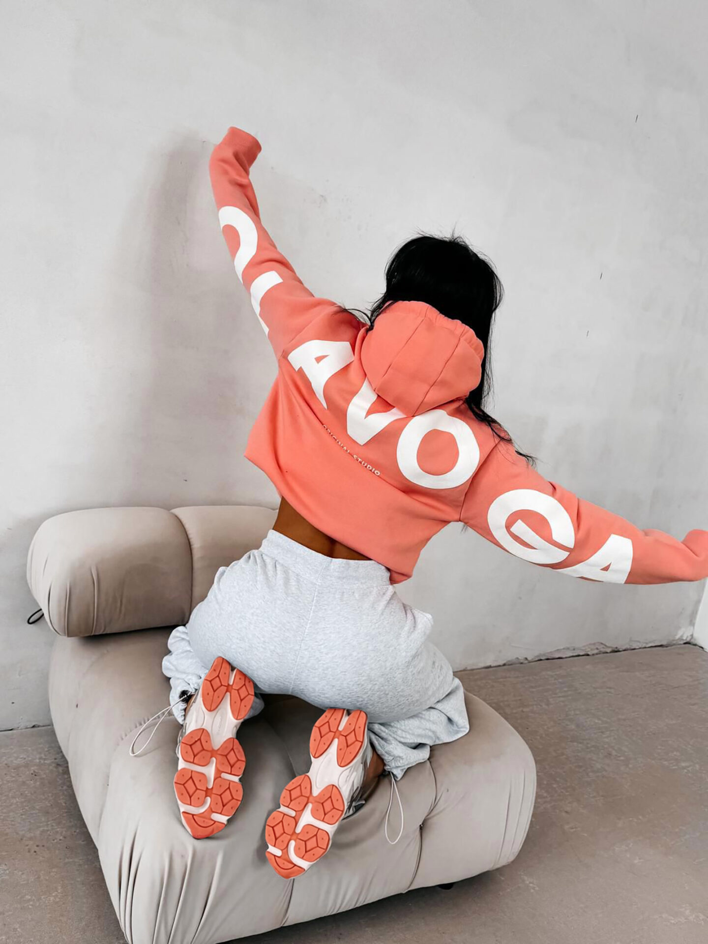 Bluza damska OLAVOGA VINTA koralowa