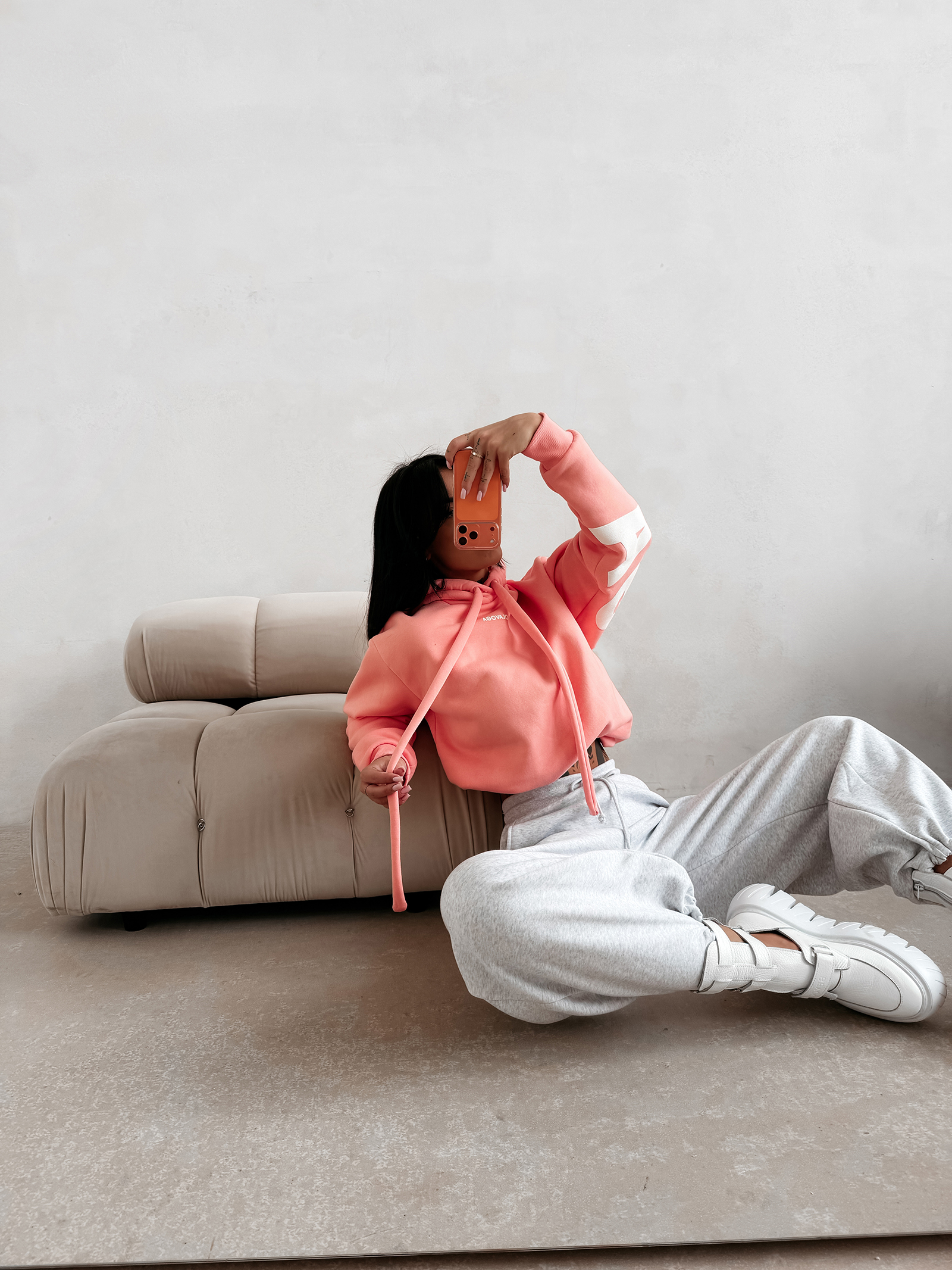 Bluza damska OLAVOGA VINTA koralowa - obrazek 5