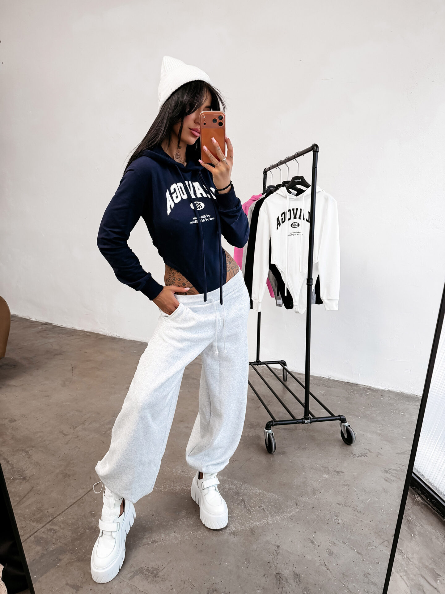 Body damskie OLAVOGA SELIA granatowe - obrazek 2