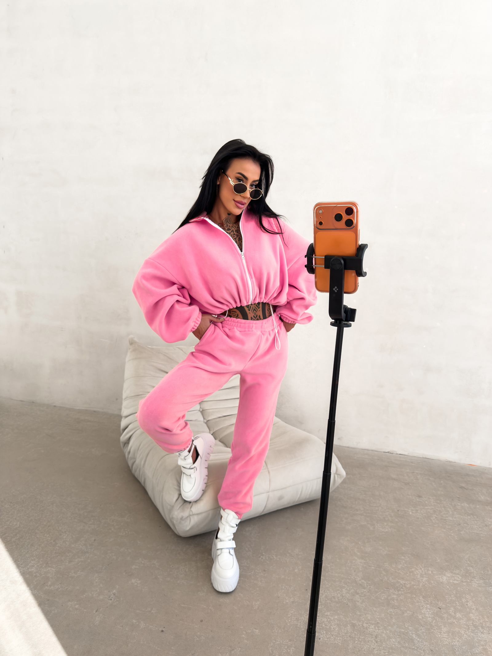 Komplet damski OLAVOGA COZIER różowy - obrazek 4