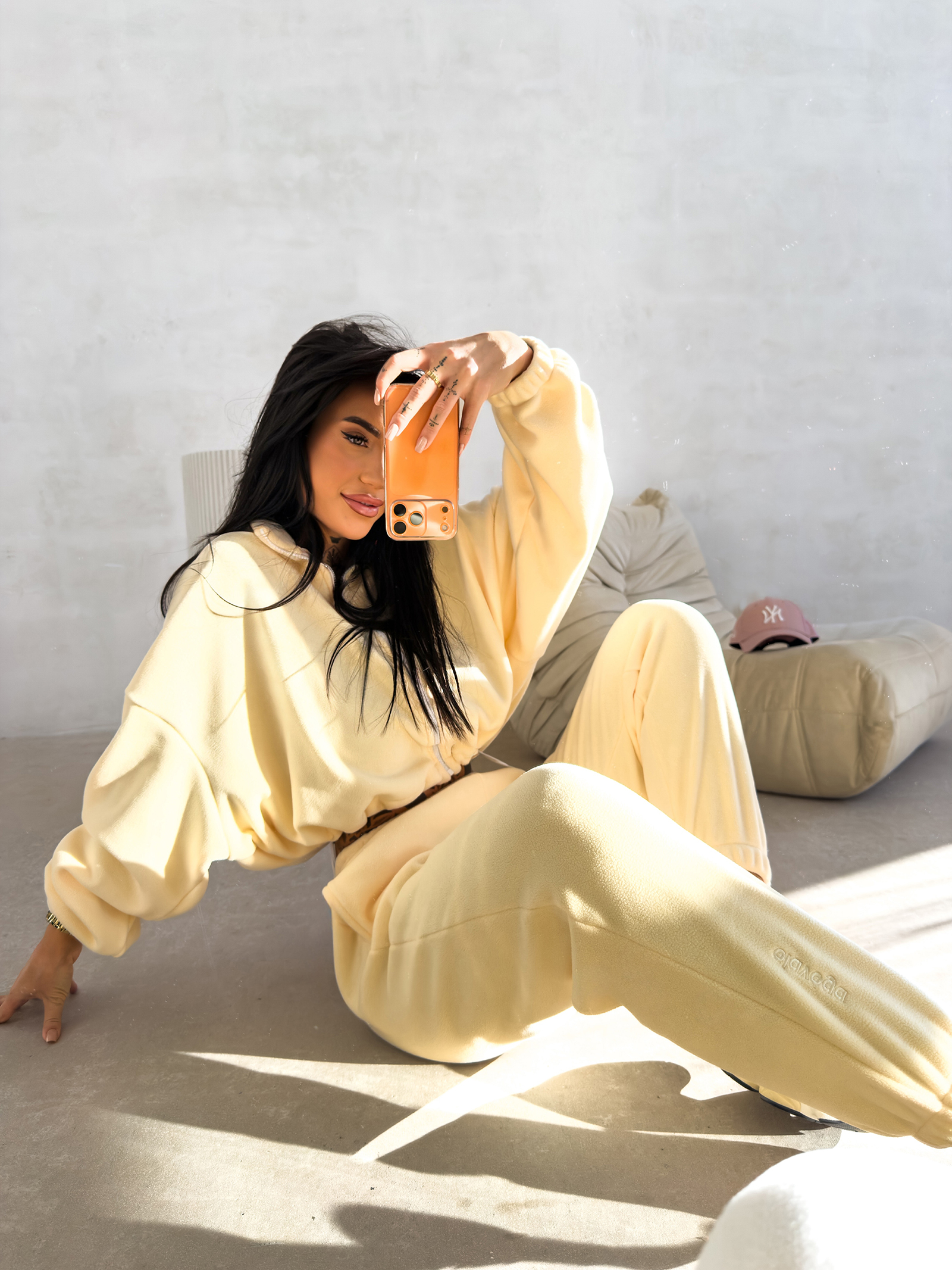 Komplet damski OLAVOGA COZIER bananowy