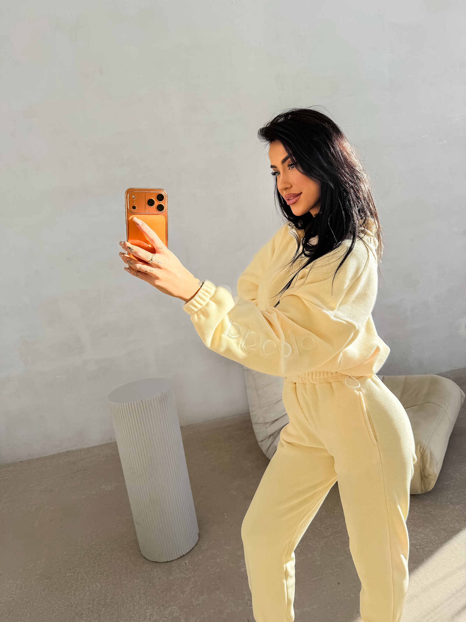 Komplet damski OLAVOGA COZIER bananowy - obrazek 4