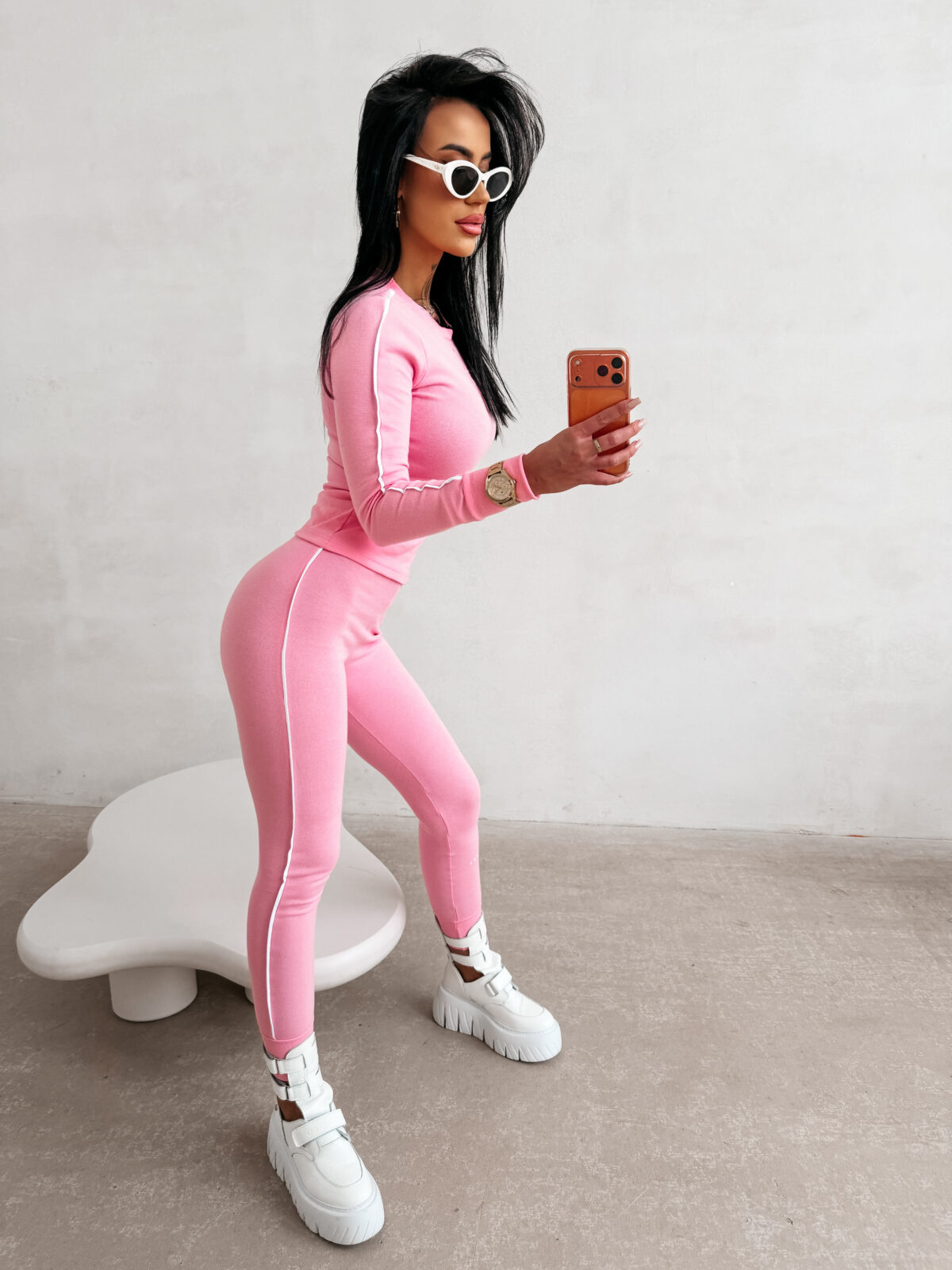 Komplet damski OLAVOGA EASILY różowy