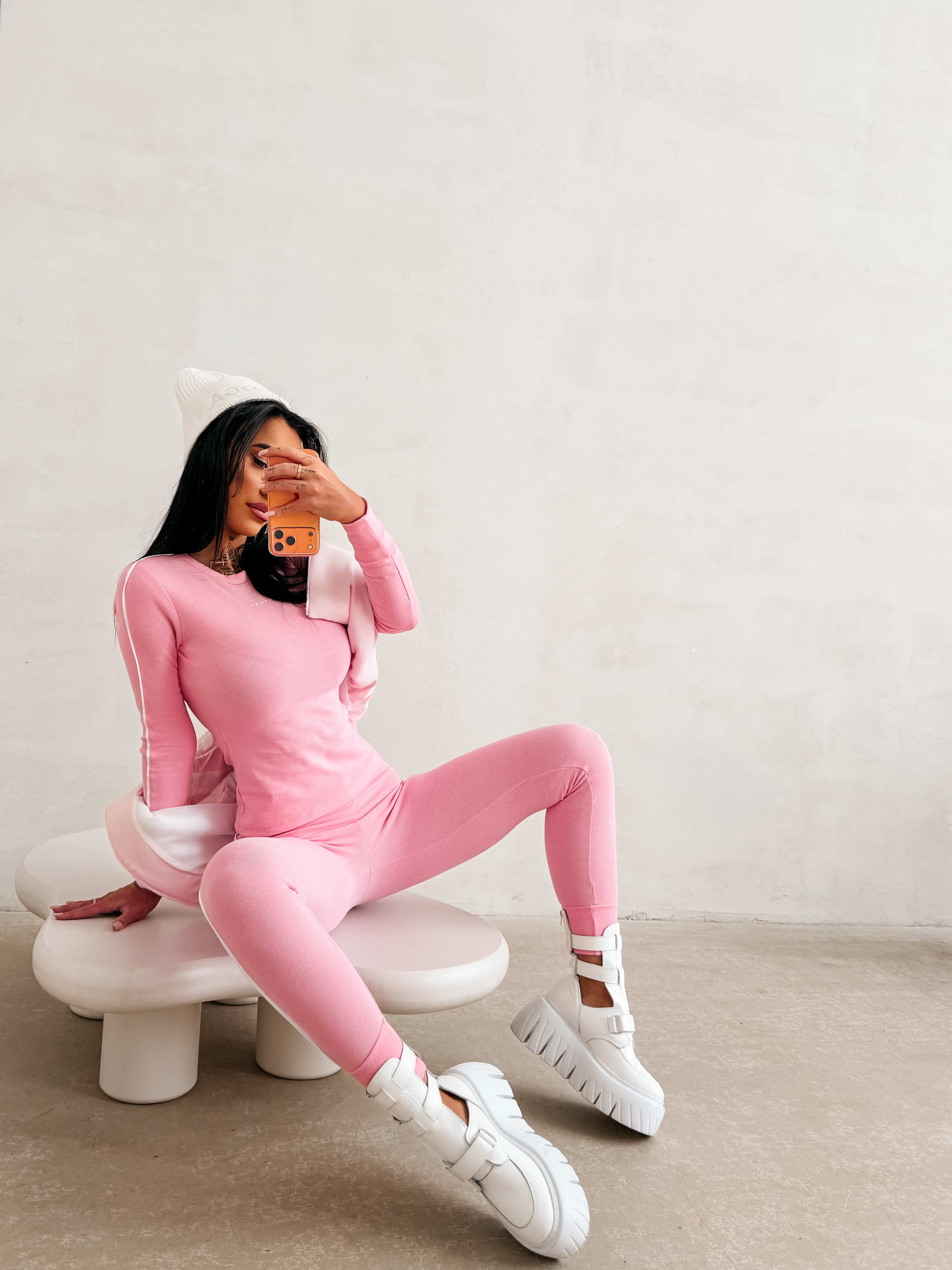 Komplet damski OLAVOGA EASILY różowy - obrazek 3