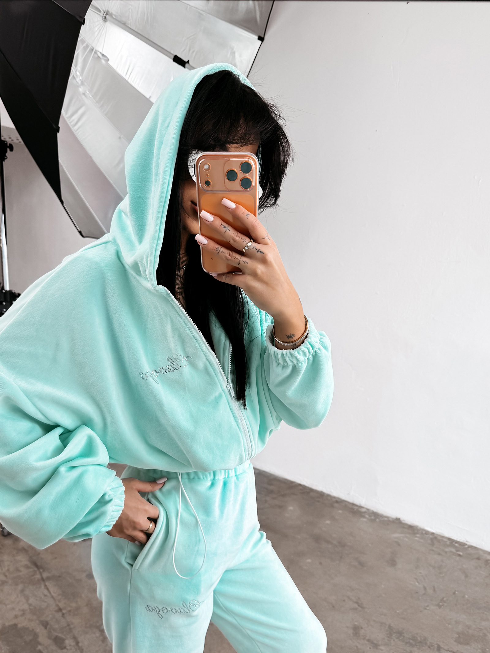 Komplet damski OLAVOGA PRISM miętowy - obrazek 3