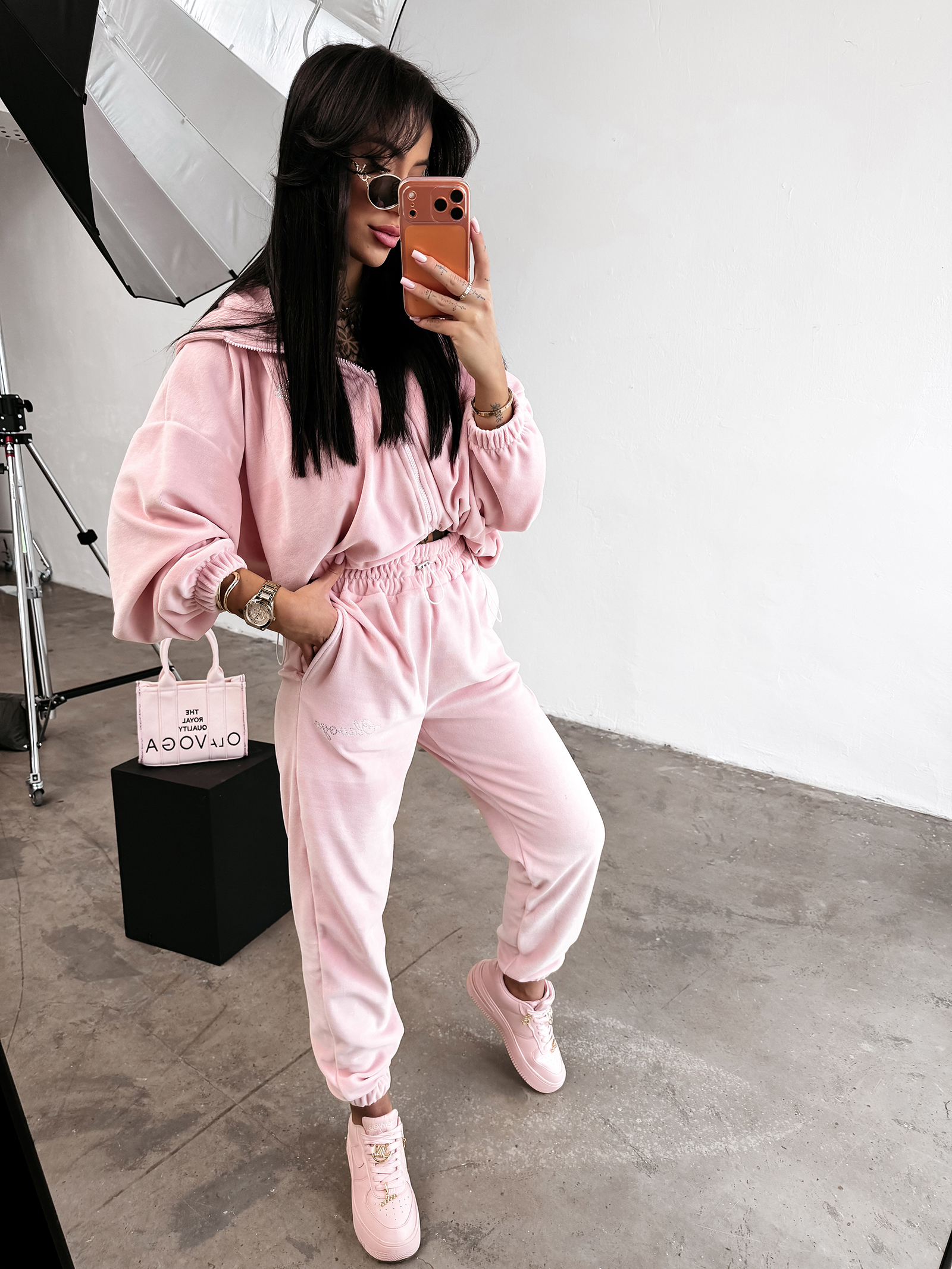 Komplet damski OLAVOGA PRISM pudrowy róż - obrazek 4