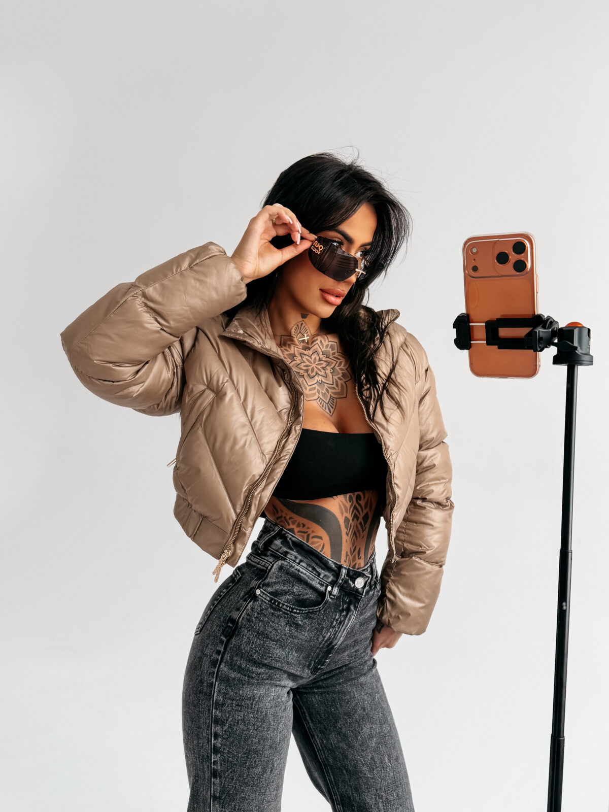 Kurtka damska OLAVOGA TAZZU beżowa