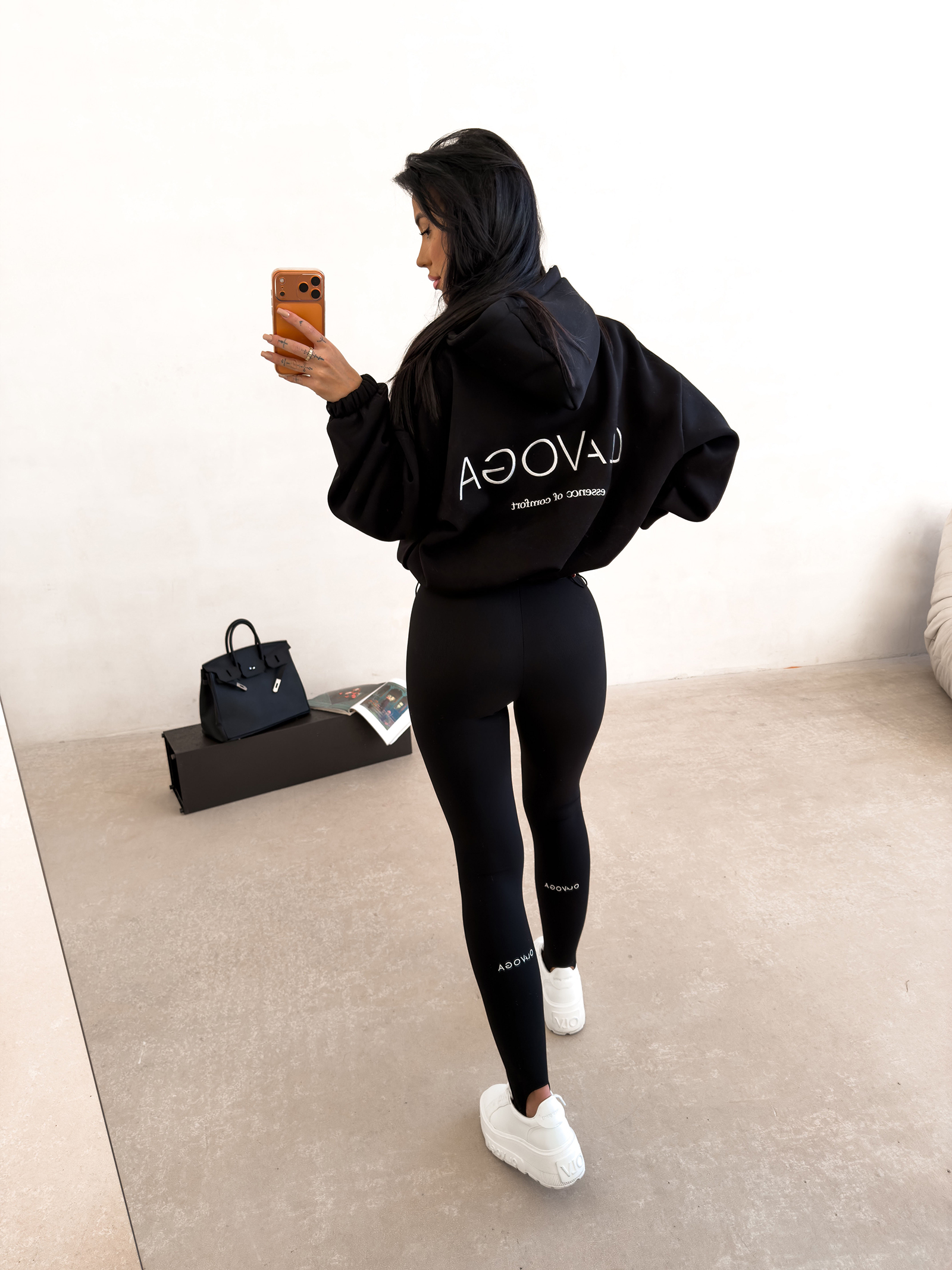 Legginsy damskie OLAVOGA FLEXIBLE czarne