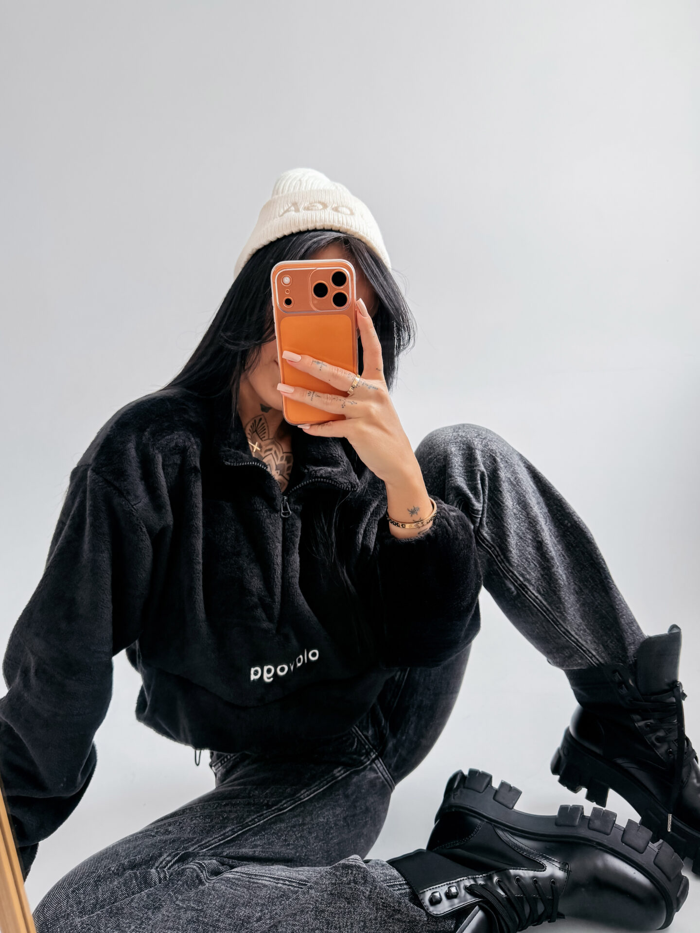 Polar damski OLAVOGA EMINO czarny - obrazek 2