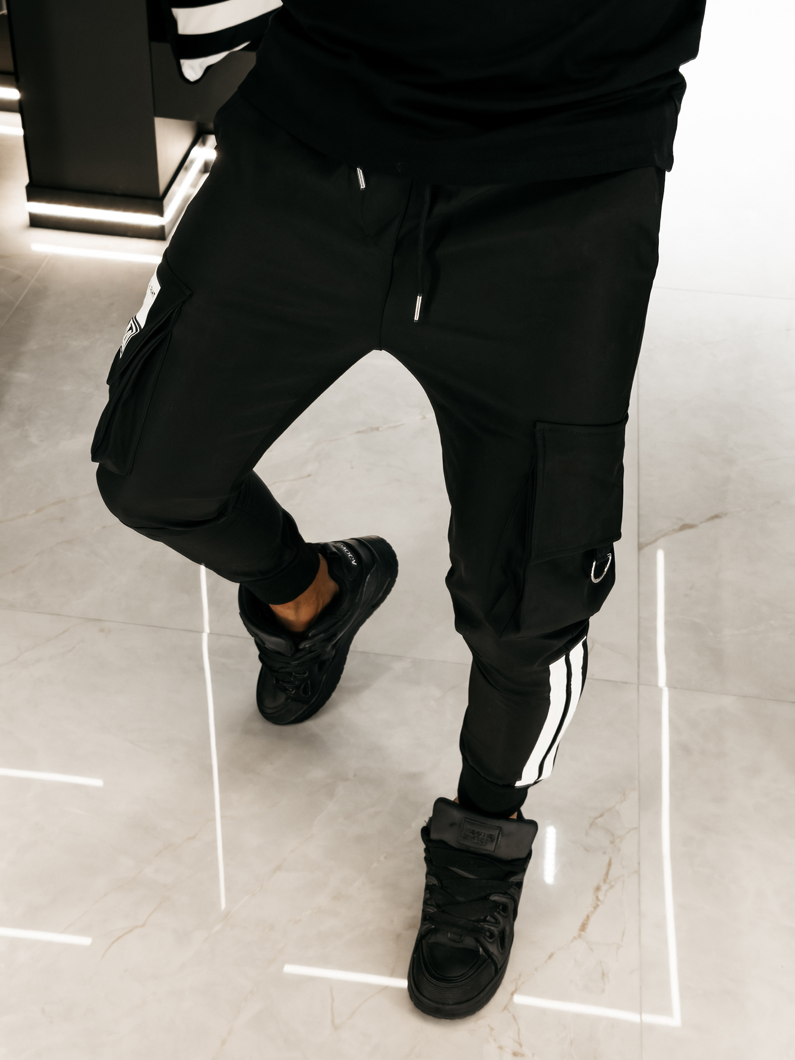 Spodnie męskie OLAVOGA CASTON czarne - obrazek 5