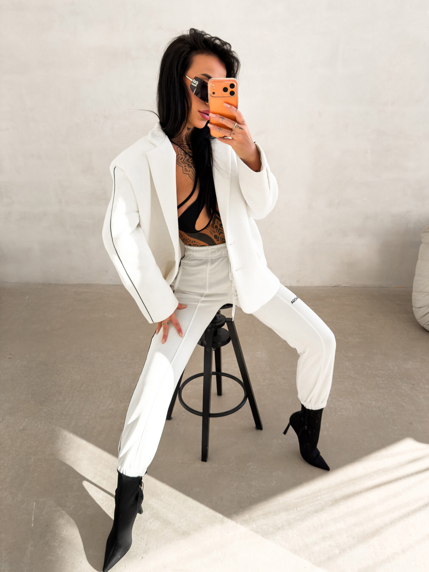 Spodnie damskie OLAVOGA FINIRE ecru