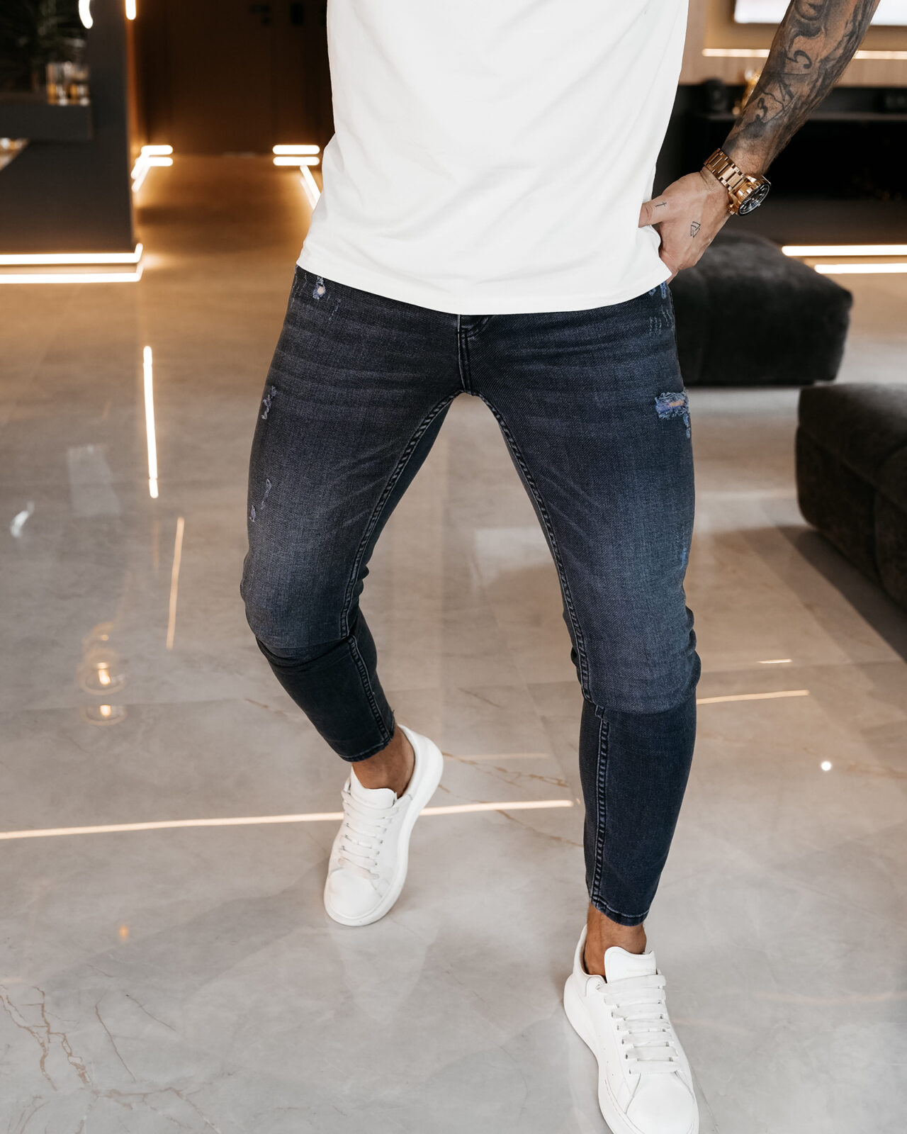 Spodnie męskie OLAVOGA SPEED granatowe - obrazek 2