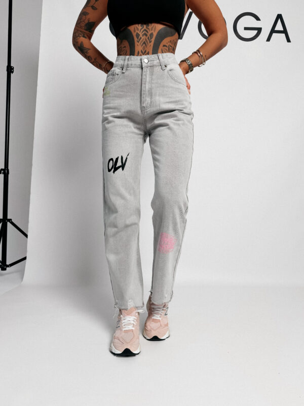 Spodnie damskie OLAVOGA VIVID szare