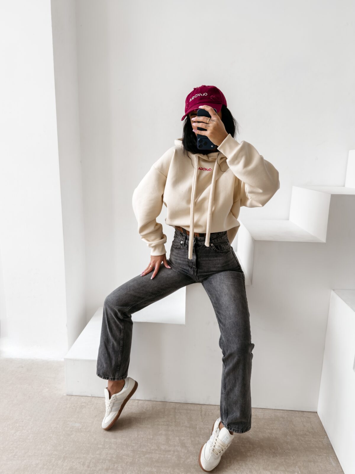 Bluza damska OLAVOGA ADORE ecru - obrazek 4