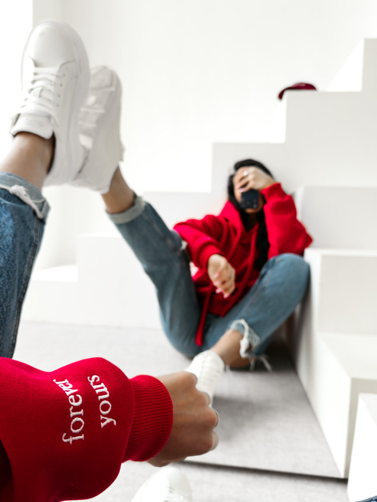 Bluza damska OLAVOGA ADORE czerwona - obrazek 12